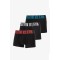Calvin Klein ανδρικά boxers (microfiber) 3pack μαύρα με διαφορετικό χρώμα στα γράμματα, 88%reprocessed polyeser 12%elastan 000NB3608A-3YN
