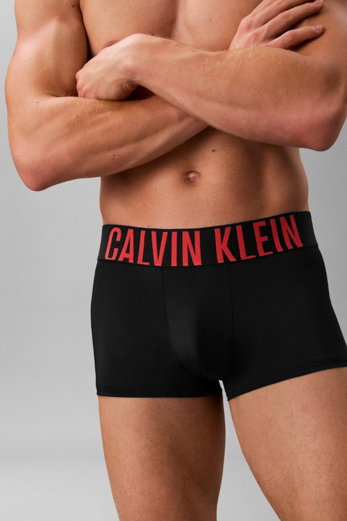 Calvin Klein ανδρικά boxers (microfiber) 3pack μαύρα με διαφορετικό χρώμα στα γράμματα, 88%reprocessed polyeser 12%elastan 000NB3608A-3YN
