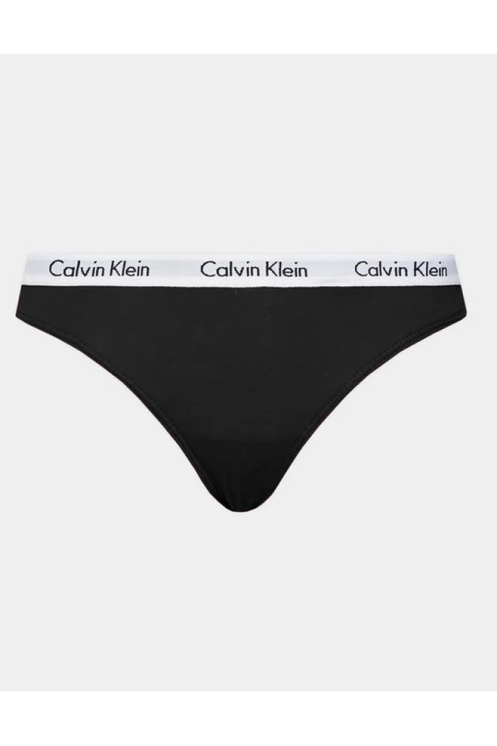 Calvin Klein γυναiκείο 3pack thong βαμβακερά,κανονική γραμμή 90%cotton 10%elastane  000QD5145E-MMV