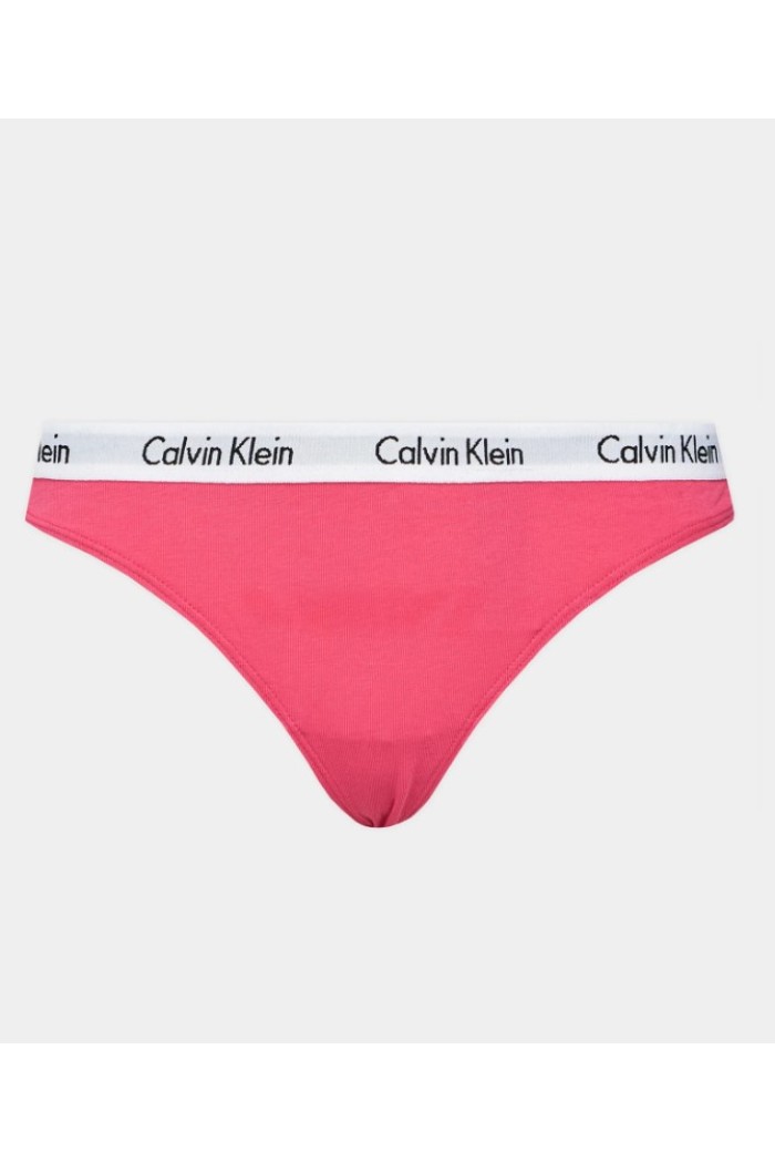 Calvin Klein γυναiκείο 3pack thong βαμβακερά,κανονική γραμμή 90%cotton 10%elastane  000QD5145E-MMV