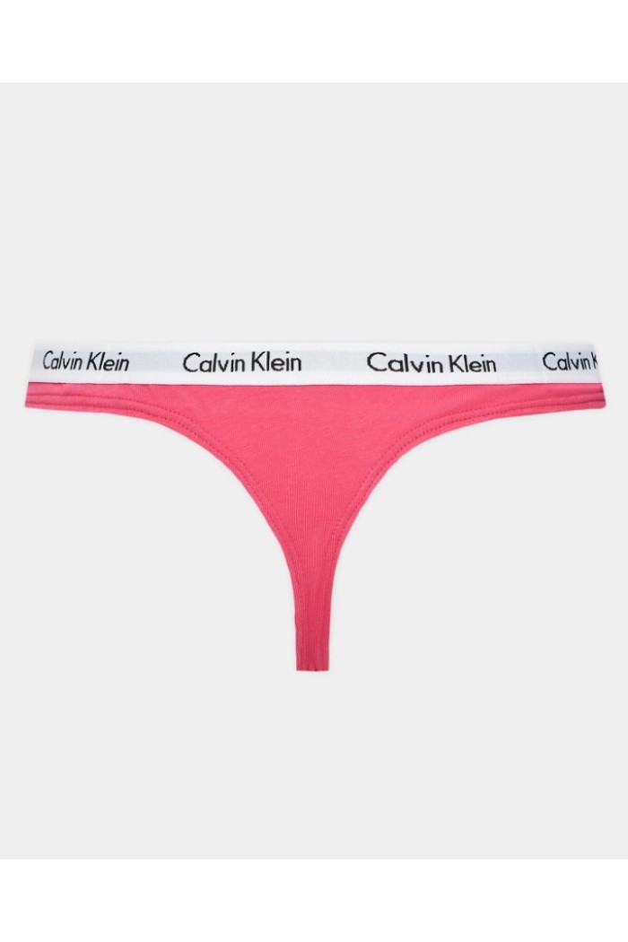 Calvin Klein γυναiκείο 3pack thong βαμβακερά,κανονική γραμμή 90%cotton 10%elastane  000QD5145E-MMV