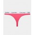 Calvin Klein γυναiκείο 3pack thong βαμβακερά,κανονική γραμμή 90%cotton 10%elastane  000QD5145E-MMV