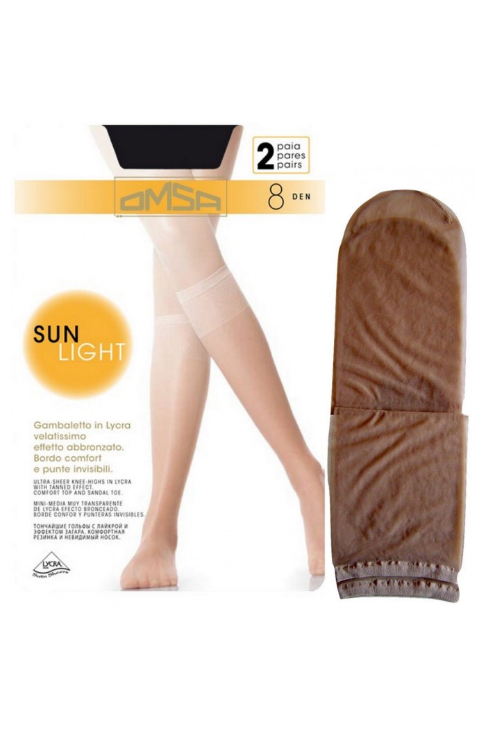 Omsa καλσόν sunlight 8den για πέδιλο 094-SIERRA