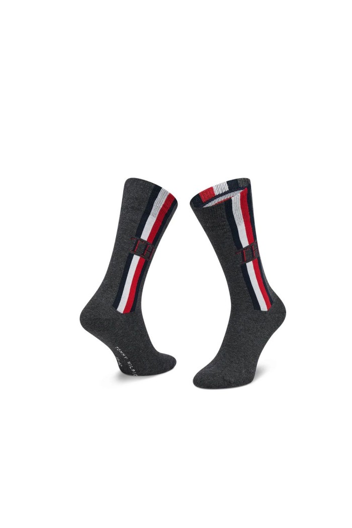 Tommy Hilfiger ανδρική βαμβακερή κάλτσα με σχέδιο 2pack 100001492-003