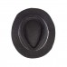 Calzedoro καπέλο ψάθινο σε μαύρο χρώμα με ασπρόμαυρη κορδέλα 1004-HAT