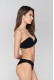 Luna γυναικείο σουτιέν strapless, με αποσπώμενη ενίσχυση στο εσωτερικό του και αποσπώμενες τιράντες (B cup) 11062-NERO