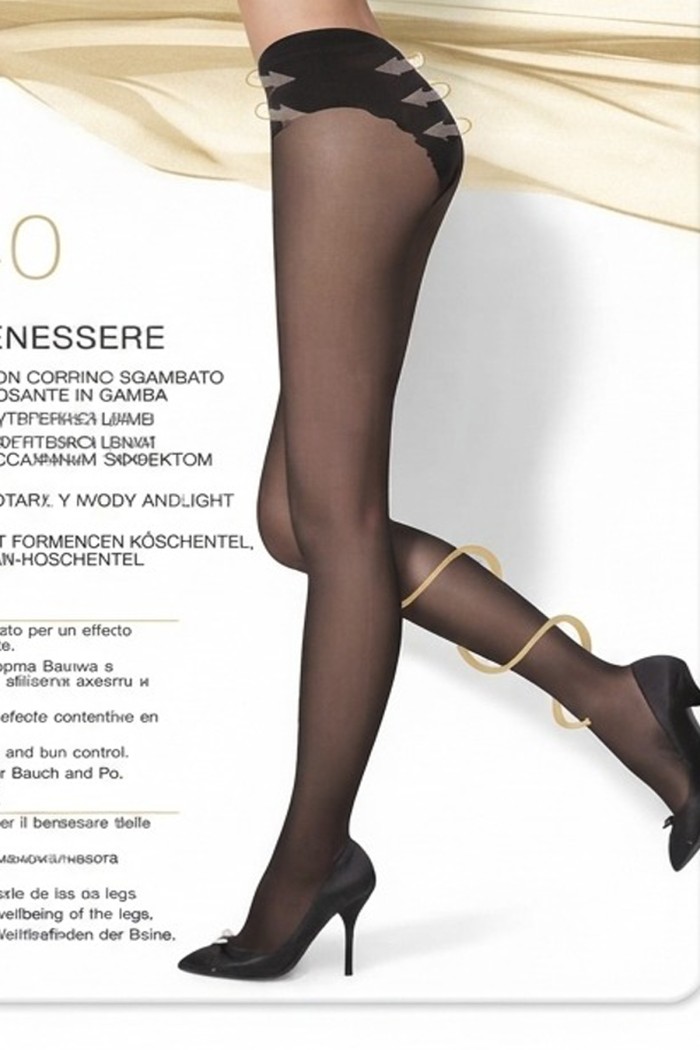 Golden Lady καλσον NERO 40den με lastex. Άνετες ραφές, χωρίς μύτη στα δάχτυλα του ποδιού για ανοιχτό παπούτσι! 122LLL-NERO