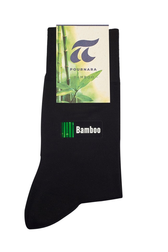 Πουρνάρα ανδρικές κάλτσες bamboo 148A-BLACK