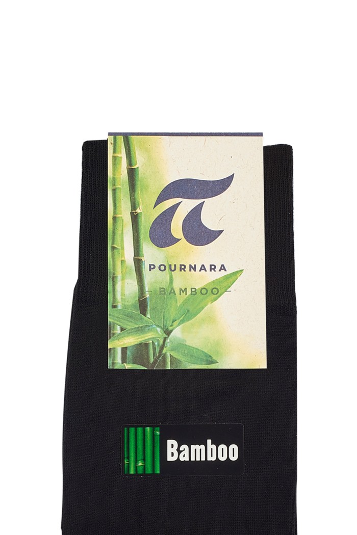 Πουρνάρα ανδρικές κάλτσες bamboo 148A-BLACK