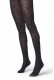 Golden Lady καλσόν opaque σε μαύρο χρώμα με σχέδιο 156FFF-NERO