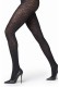 Golden Lady καλσόν opaque σε μαύρο χρώμα με σχέδιο 156FFF-NERO