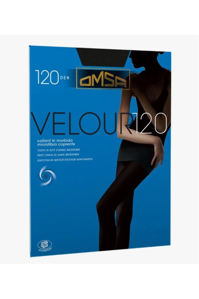 Omsa καλσόν velour 120den opaque συσφικτικό 198
