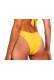 Blu4u γυναικείο μαγιό bottom brazil ψηλόμεσο σε φλούο κίτρινο χρώμα 2036571-31