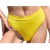 Bluepoint γυναικείο μαγιό bottom ψηλόμεσο σε κίτρινο χρώμα,κανονική γραμμή,100%polyester 2106589-08