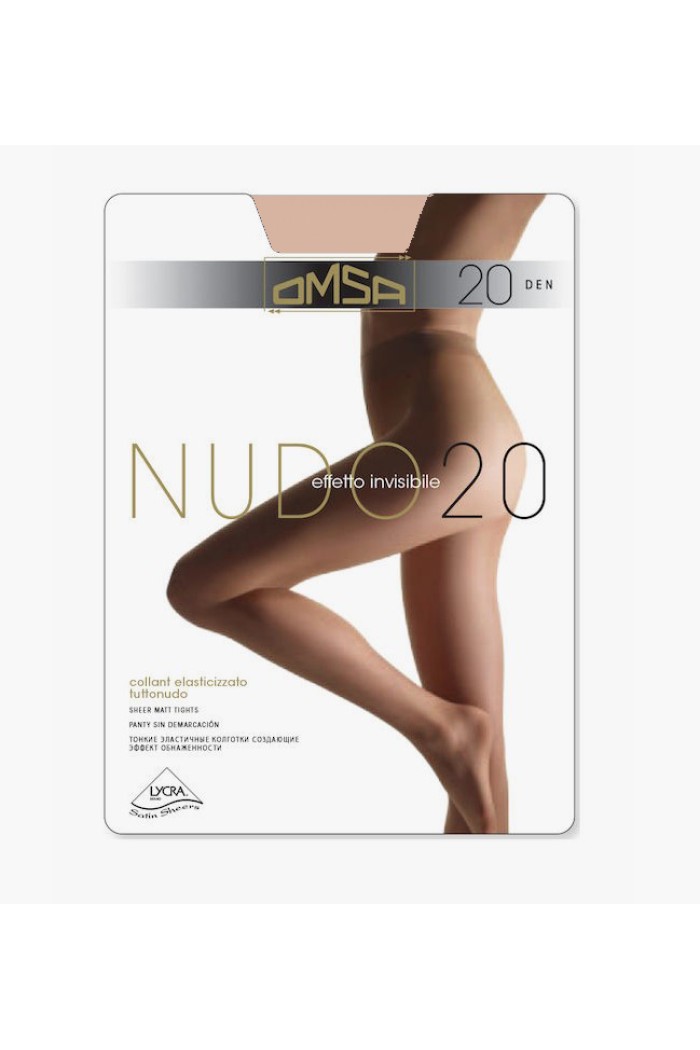 Omsa καλσόν nudo 20den χωρίς σλιπ 219-CAPPUCCINO
