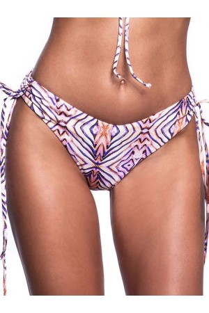 Bluepoint γυναικείο μαγιό bottom string ροζ με σούρα στο πλάι,κανονική γραμμή,100%polyester 22065067-11