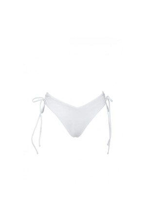 Bluepoint γυναικείο μαγιό bottom string λευκό με σούρα στο πλάι ,κανονική γραμμή,100%polyester 22065093-01