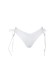 Bluepoint γυναικείο μαγιό bottom string λευκό με σούρα στο πλάι ,κανονική γραμμή,100%polyester 22065093-01