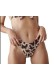 Blu4u γυναικείο μαγιό bottom ψηλόμεσο animal print λαδί,κανονική γραμμή,100%polyester 22365155-18
