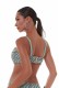 Bluepoint γυναικείο μαγιό (επάνω μέρος) strapless D cup. Lurex ύφασμα σε τυρκουάζ χρώμα με animal σχέδιο, μπανέλα και αποσπώμενη τιράντα 25066004D-09