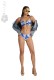 Blu4u γυναικείο μαγιό (επάνω μέρος), strapless D cup. Σε μπλε και άσπρο χρώμα με σχέδιο, μονή επένδυση στο στήθος και αποσπώμενη τιράντα 25366194D-14