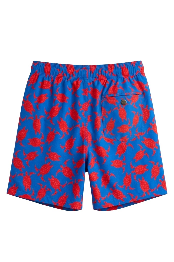 Miami beach ανδρικό μαγιό μεσαίου μήκους σε μπλε χρώμα με σχέδιο 88%polyester 12%elastane 260-BLUE