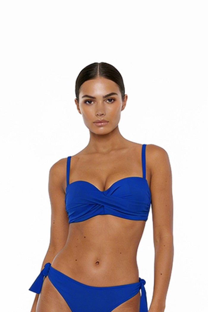 Bluepoint γυναικείο μαγιό (επάνω μέρος) strapless D cup! Με μπανέλα, ρυθμιζόμενη και αποσπώμενη τιράντα. Κούμπωμα στο πίσω μέρος 26066093D-14