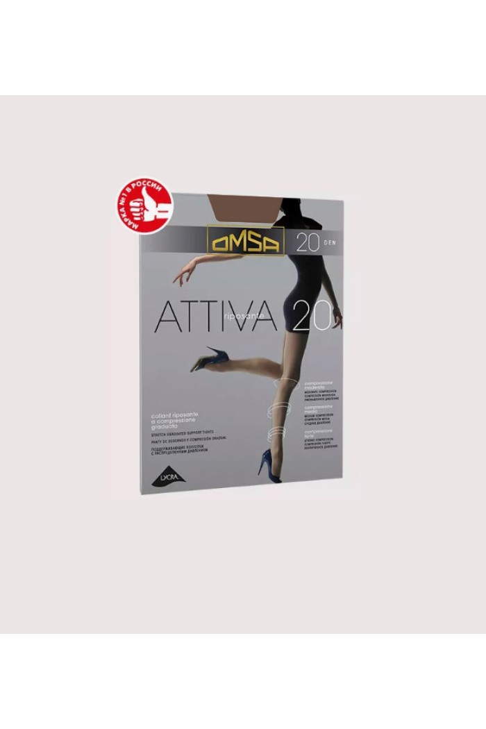 Omsa καλσόν attiva 20den συσφικτικό ηλιοκαμμένο 268-DAINO