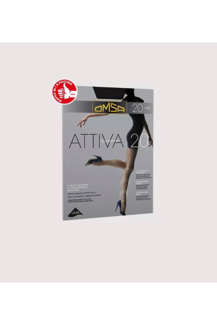 Omsa καλσόν attiva 20den συσφικτικό 268-NERO