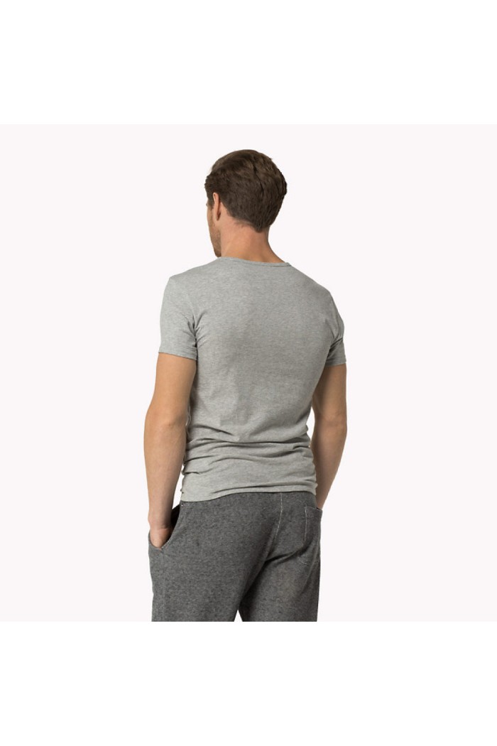 Tommy Hilfiger ανδρικό φανελάκι v-neck 3pack (λευκό-γκρι-μαύρο) 2S87903767 004