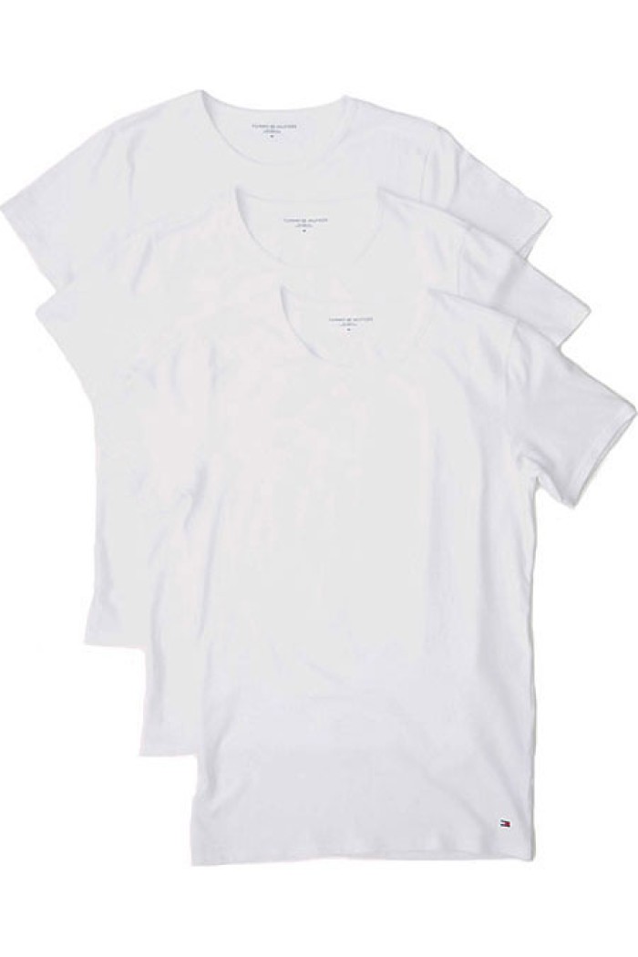 Tommy Hilfiger ανδρικό φανελάκι λαιμόκοψη 3pack (λευκό) 2S87905187 100