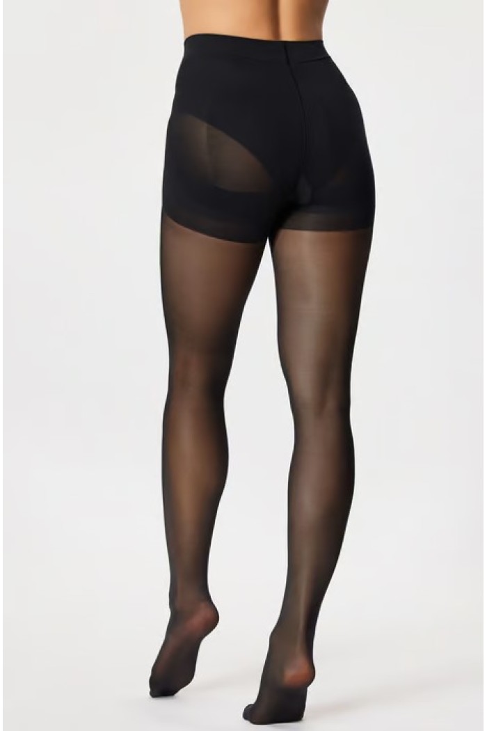 Golden Lady καλσον nero 40den με lastex push up. Άνετες ραφές, χωρίς μύτη στα δάχτυλα του ποδίου για ανοιχτό παπούτσι! 31XXA-NERO