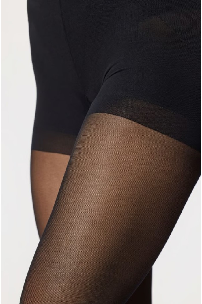 Golden Lady καλσον nero 40den με lastex push up. Άνετες ραφές, χωρίς μύτη στα δάχτυλα του ποδίου για ανοιχτό παπούτσι! 31XXA-NERO