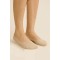 Calzedoro unisex σοσόνι suba (1pair) σε μπεζ χρώμα με σιλικόνη στο πίσω μέρος 3230-BEIGE