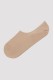 Calzedoro unisex σοσόνι suba (1pair) σε μπεζ χρώμα με σιλικόνη στο πίσω μέρος 3230-BEIGE