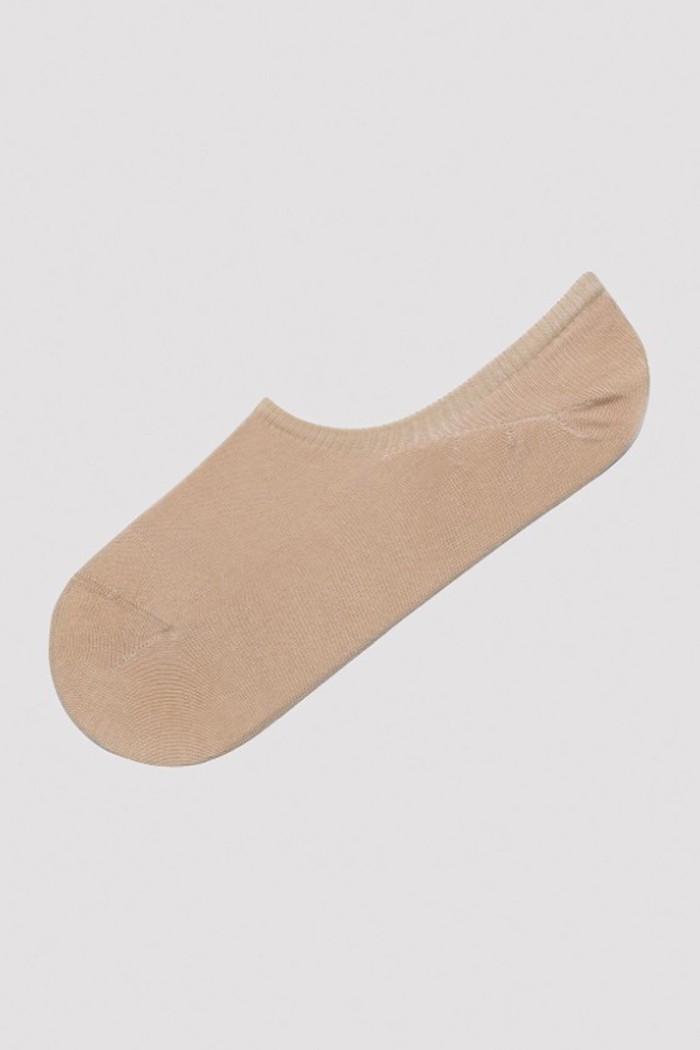 Calzedoro unisex σοσόνι suba (1pair) σε μπεζ χρώμα με σιλικόνη στο πίσω μέρος 3230-BEIGE