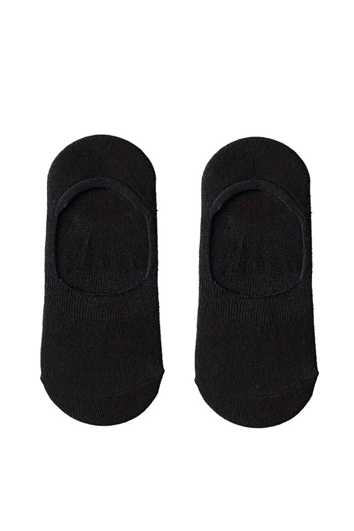 Calzedoro unisex σοσόνι suba (1pair) σε μαυρό χρώμα με σιλικόνη στο πίσω μέρος 3230-BLACK
