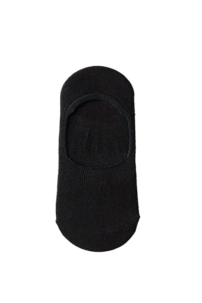 Calzedoro unisex σοσόνι suba (1pair) σε μαυρό χρώμα με σιλικόνη στο πίσω μέρος 3230-BLACK