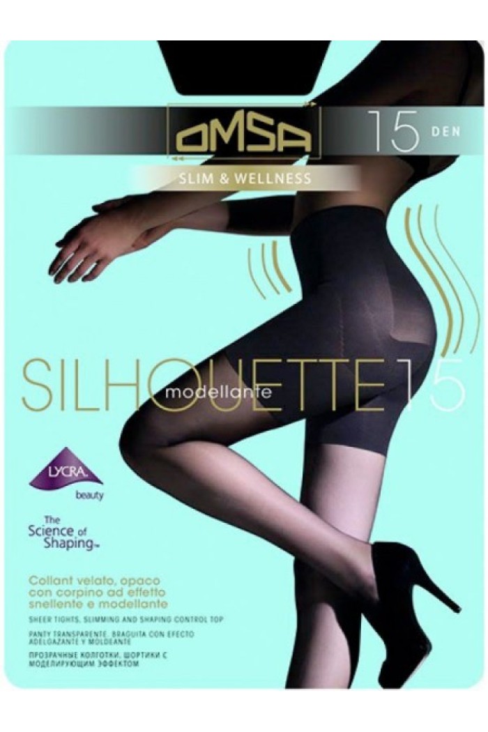 Omsa καλσόν silhouette 15den λαστέξ για πέδιλο 4028-DAINO