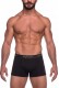 Inizio ανδρικά βαμβακερά boxers (3packs), σε μαύρο χρώμα με διαφορεικό χρώμα στο λάστιχο, στενή γραμμή, 95%cotton 5%elastane 44560-ΑΝΘΡΑΚΙ-ΧΑΚΙ-ΤΖΙΝ