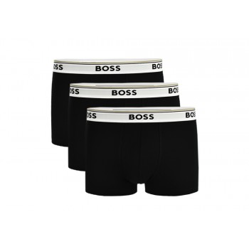 Boss ανδρικά μποξεράκια 3pack σε μαύρο χρώμα με λευκό λάστιχο 50475274-994