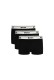 Boss ανδρικά βαμβακερά μποξεράκια 3pack σε μαύρο χρώμα με λευκό λάστιχο 50475274-994