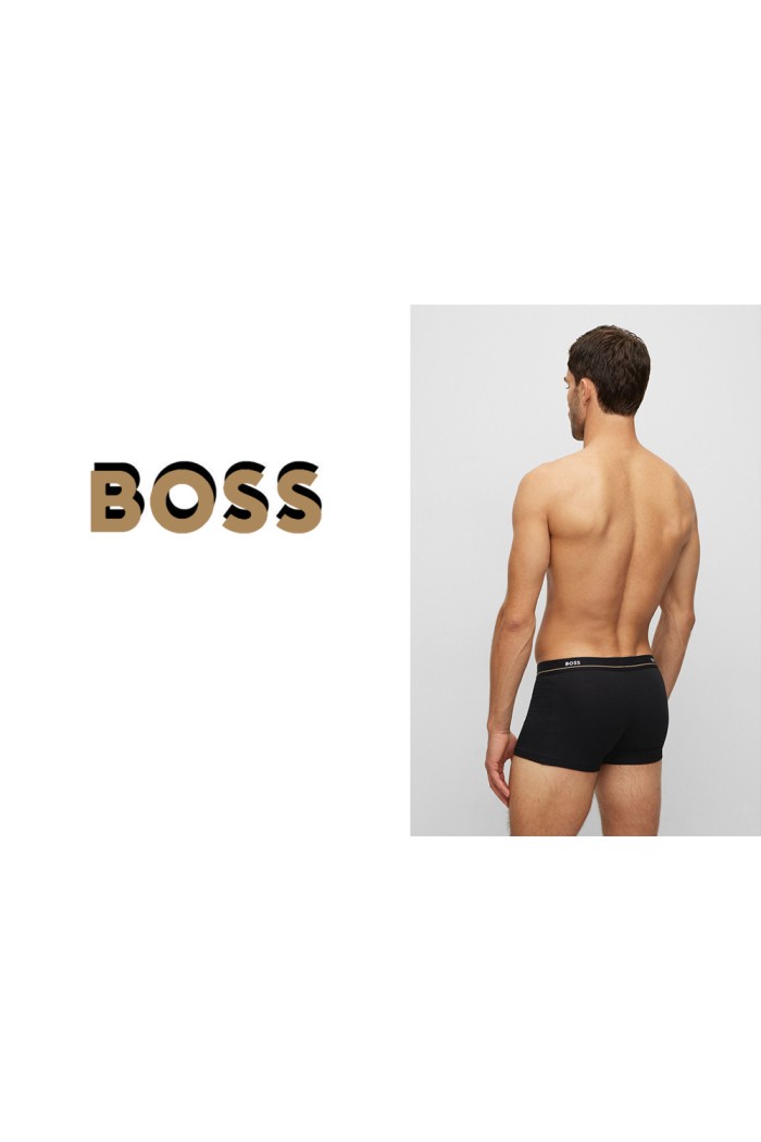 Boss ανδρικά βαμβακερά μποξεράκια 5pack μαύρα με διαφορετικό λάστιχο 50475275-001