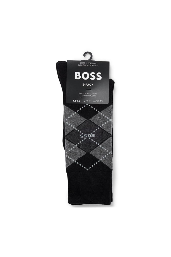 Boss ανδρικές κάλτσες 2pack σε δύο διαφορετικά σχέδια 50478352 001