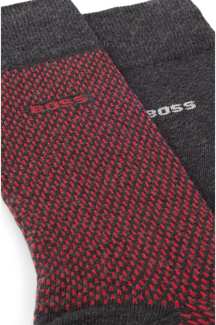 Boss ανδρικές κάλτσες 2pack σε δύο διαφορετικά σχέδια 50487872 013
