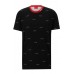 Hugo ανδρικό t-shirt σε μαύρο χρώμα με το λογότυπο της εταιρίας 50490231-001