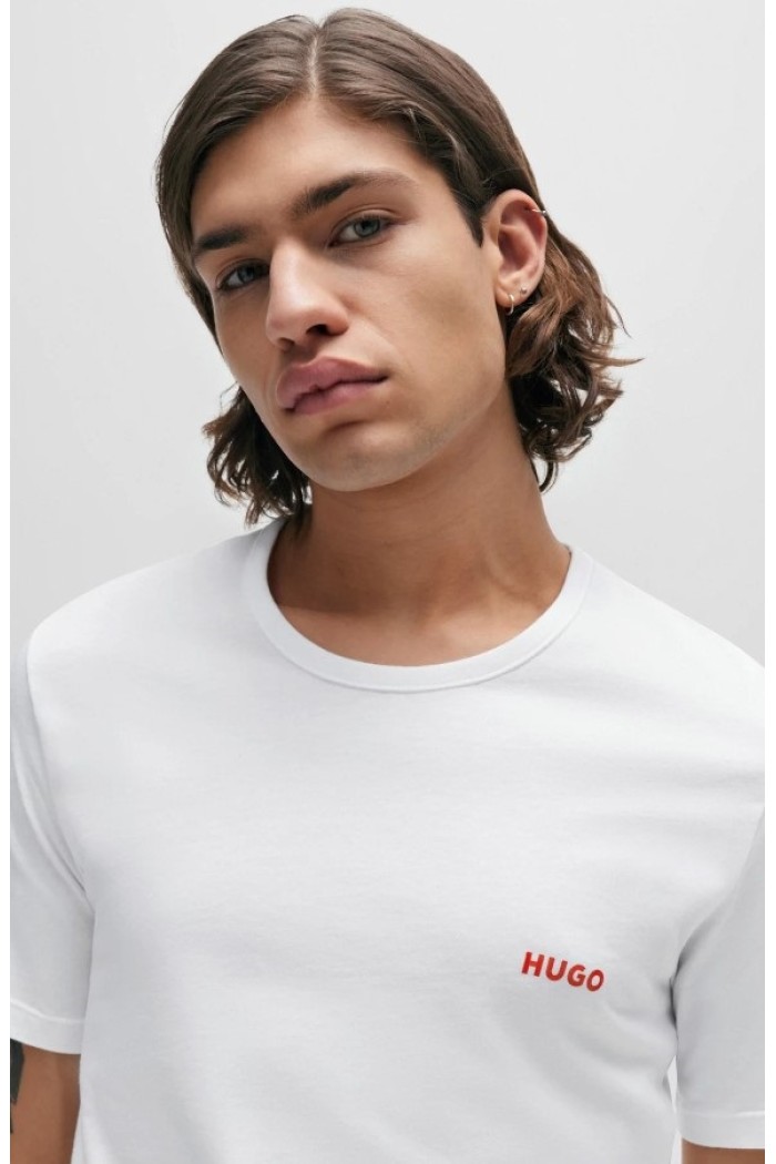 Hugo ανδρικά βαμβακερά 3pack t-shirts λευκά 50493972-100