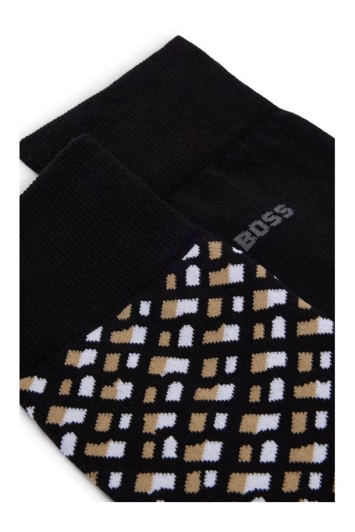 Boss ανδρικές κάλτσες 2pack σε δύο διαφορετικά σχέδια 50515141 001