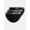 Boss ανδρικά βαμβακερά slip 3pack σε μαύρο χρώμα με διαφορετικό χρώμα λάστιχο 50517826 975