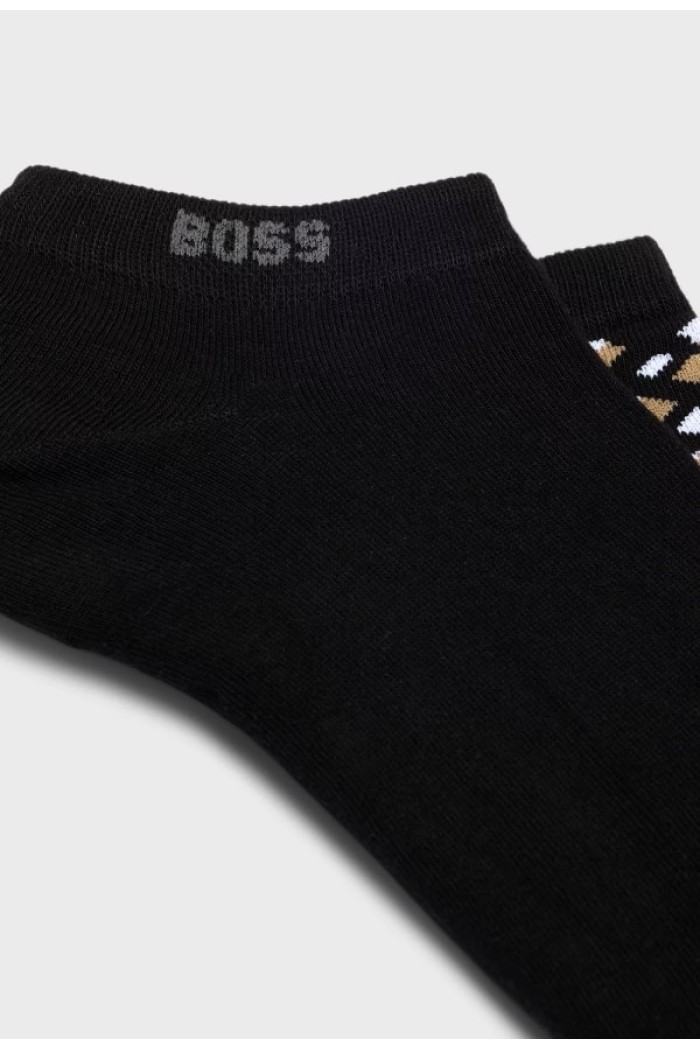 Boss ανδρικές κάλτσες 2pack βαμβακερές σοσόνι σε δύο διαφορετικά σχέδια 50524521 001